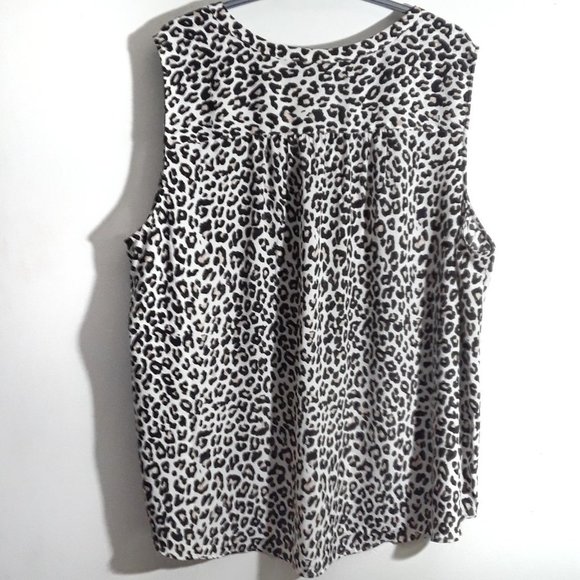 Carolina Belle Montreal Size 3x Ladies Leopard Print Top - Picture 2 of 3